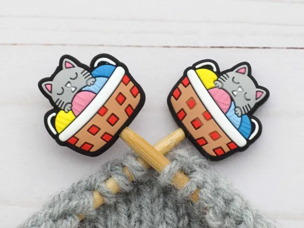 Stitch Stoppers Knitty Kitty from Fox & Pine Stitches 2/package